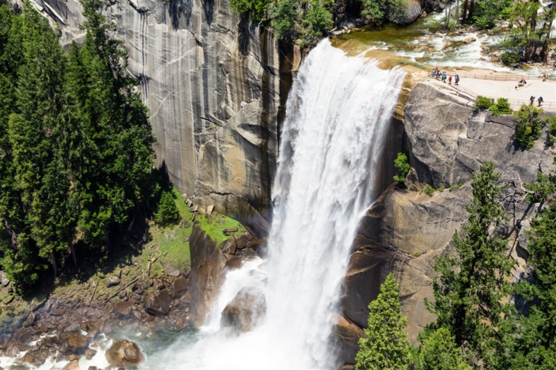 blog États-Unis, parc national Yosemite, Vernal Fall, chutes d'eau, cascade