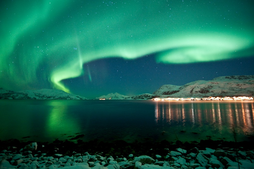 Les aurores boréales en Norvège 