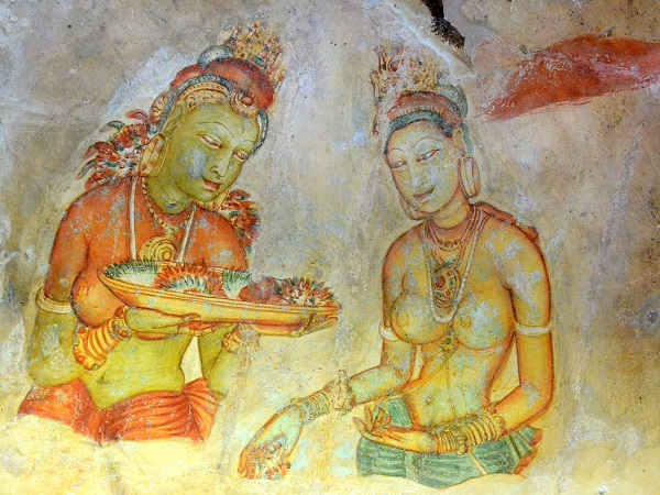 Les Demoiselles du rocher de Sigiriya
